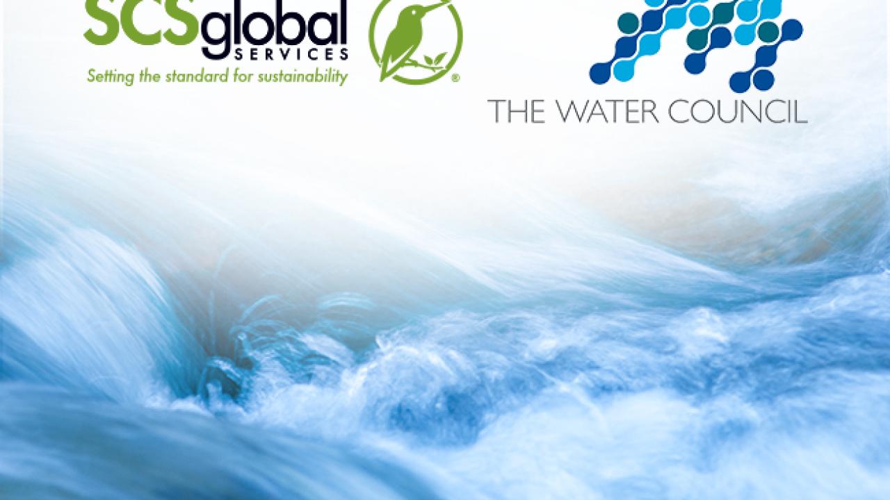 The Water Council and SCS Global Services logos