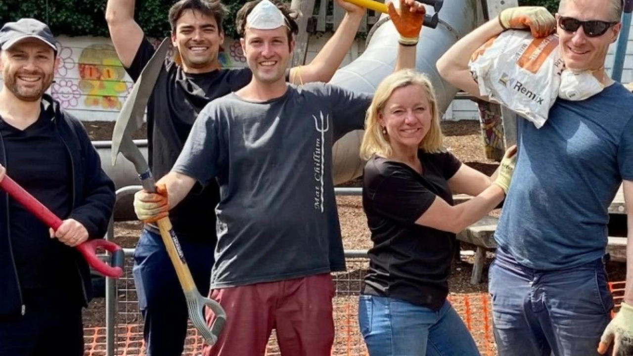 Volunteers at The Childhood Land Trust - London