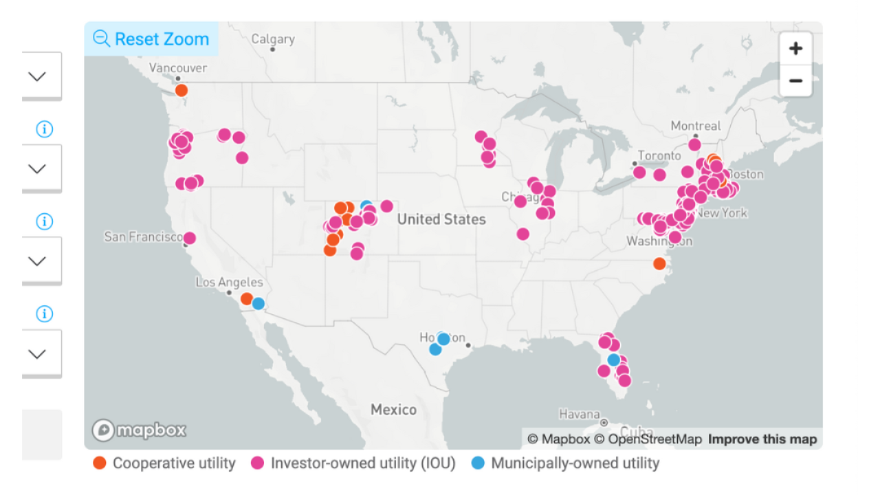 The LIFT Solar data set includes a map of over 450 LMI community solar projects in the U.S