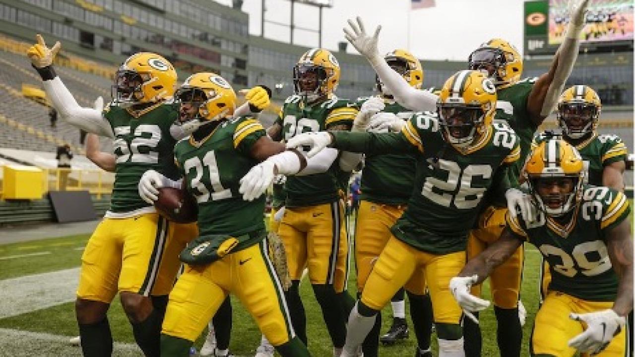 Green Bay Packers Celebrating a win!