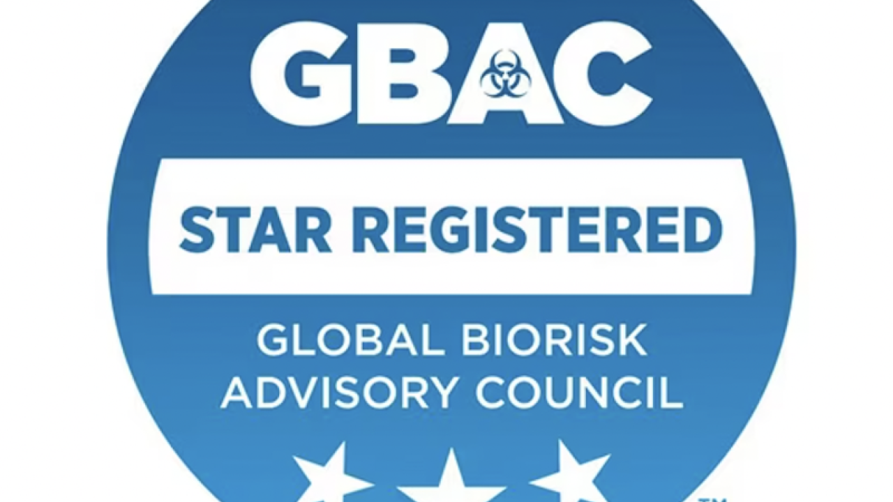 GBAC Star Registered logo. Global BioRisk Advisory Council