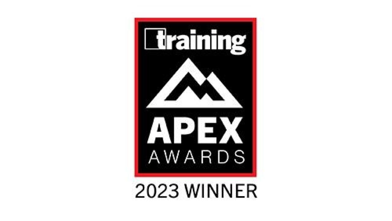 Seal for "training APEX AWARDS 2023 WINNER"