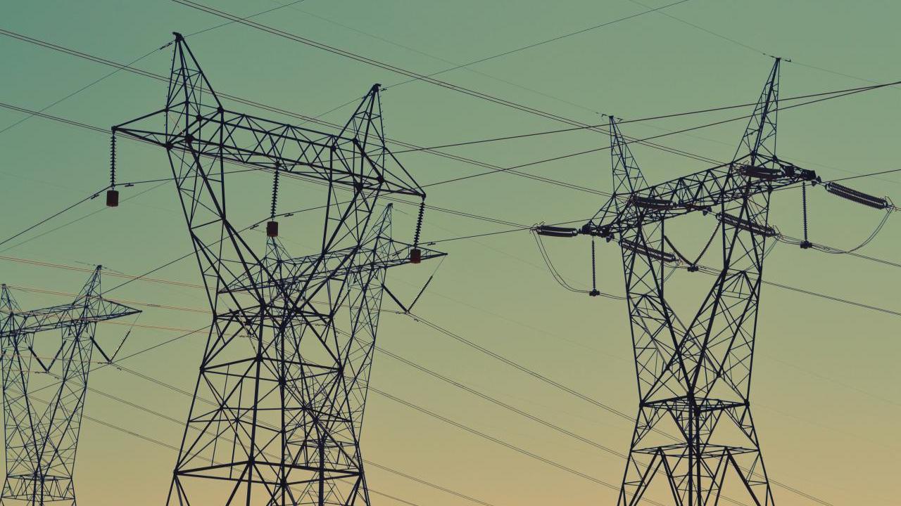 Photo of energy transmission lines