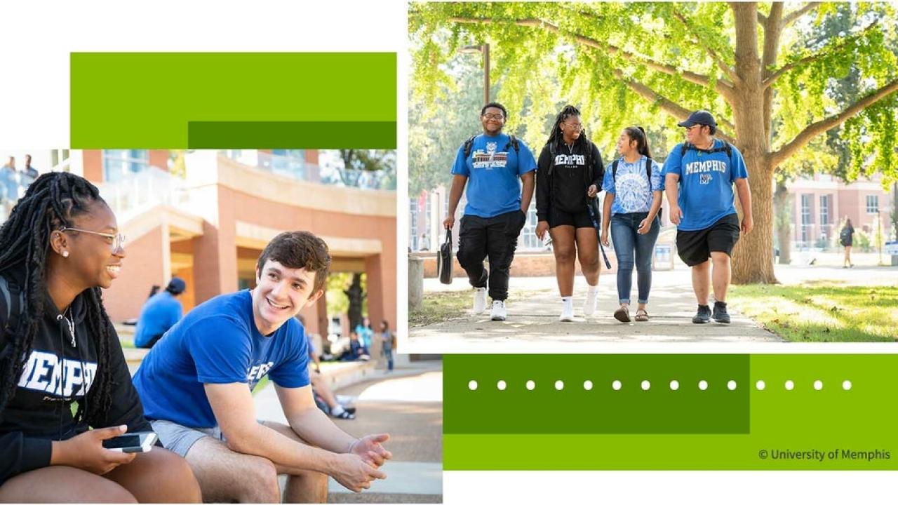 students walking on the sidewalk