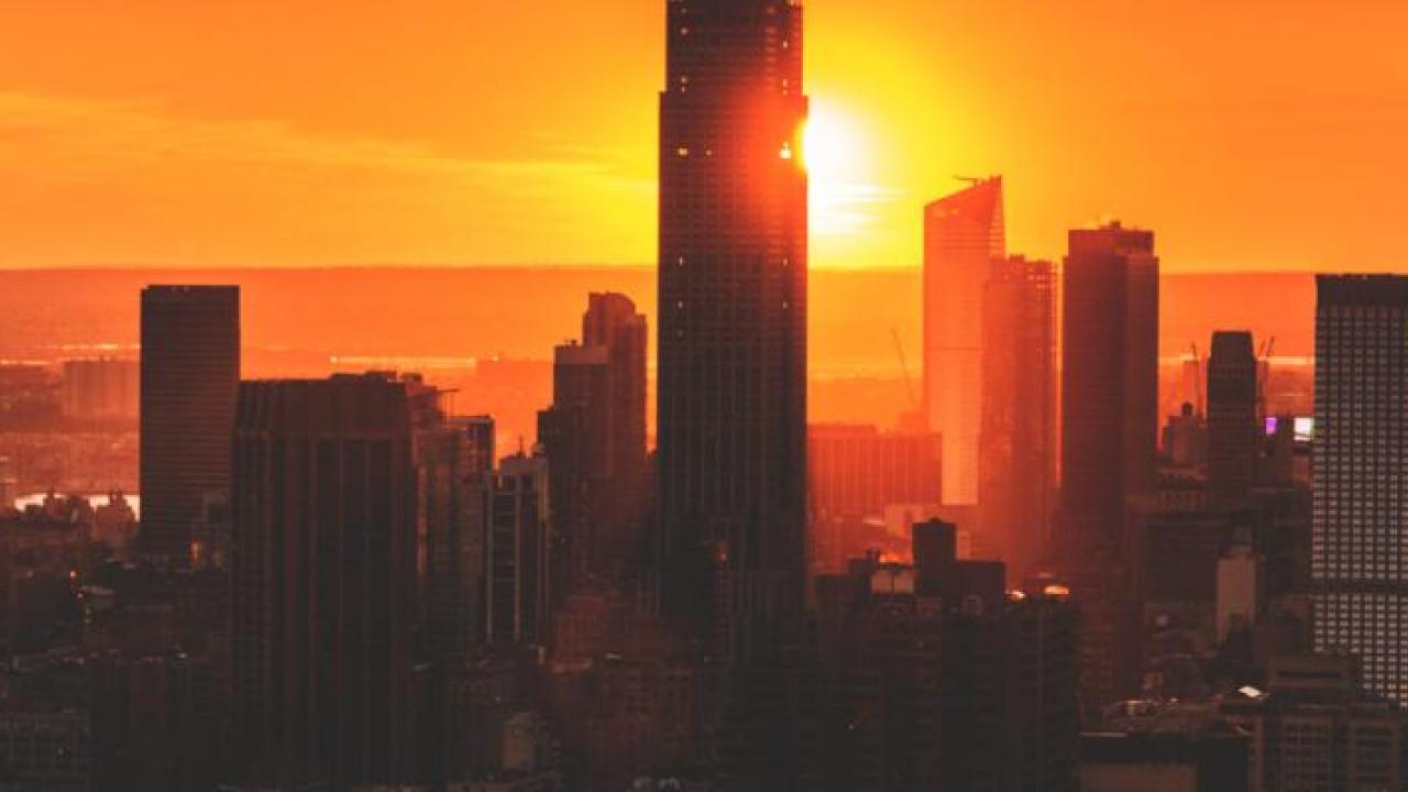 sunset skyline