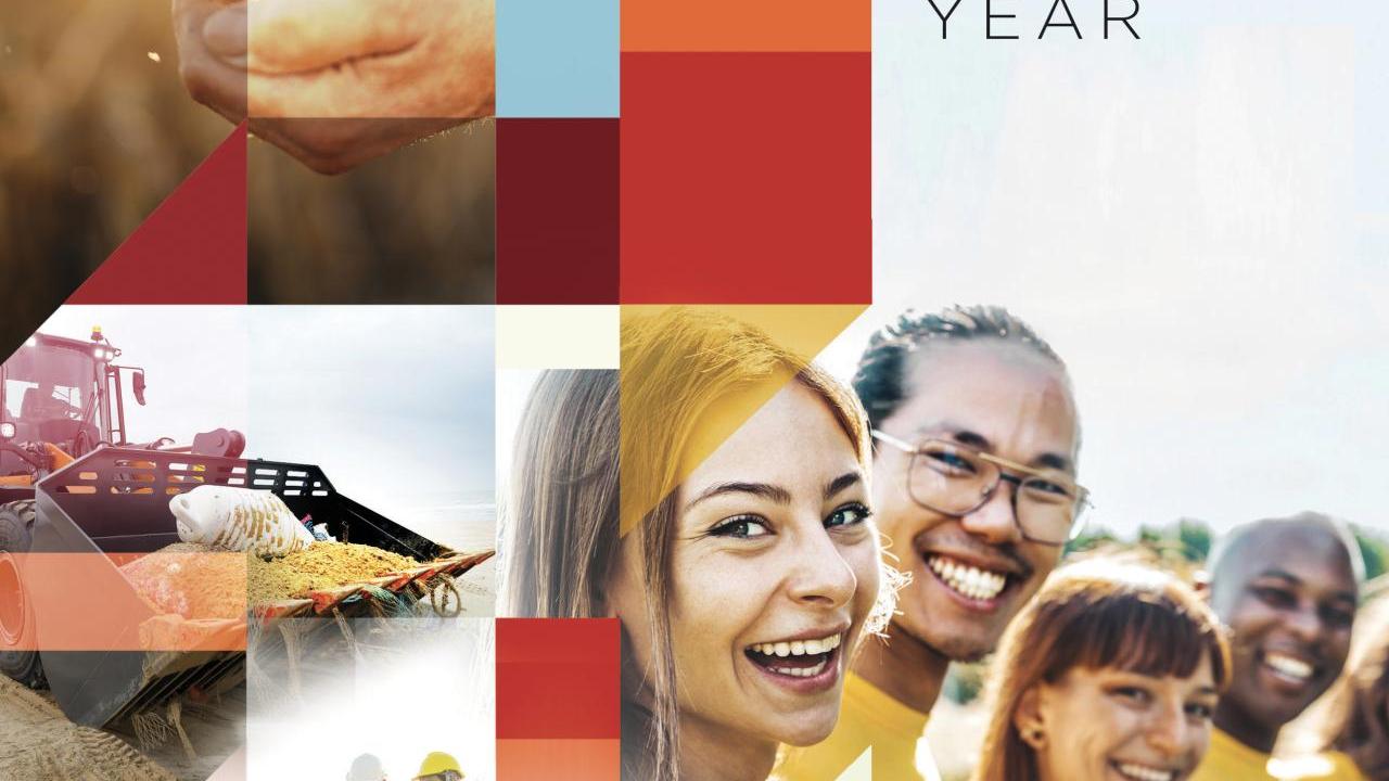 Cover of the report "A Sustainable Year".
