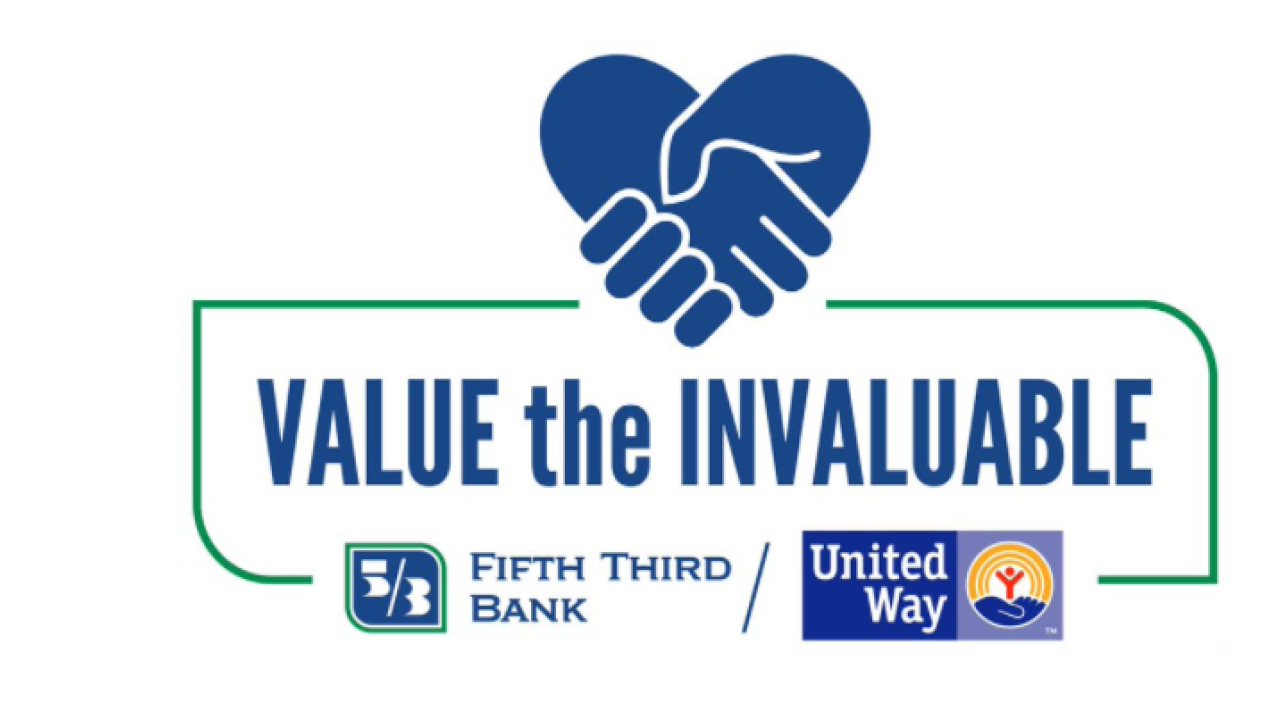 United Way logo with VALUE THE INVALUABLE text