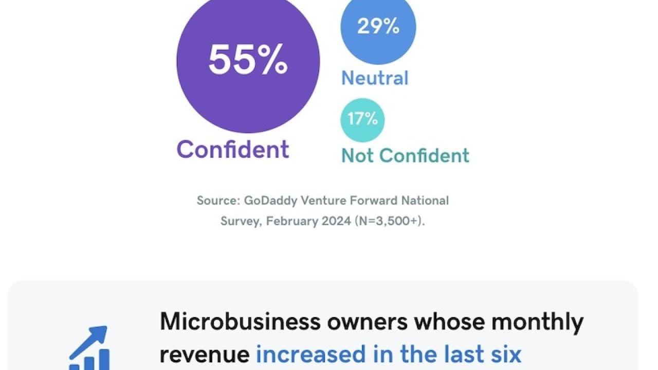 Chart showing confidence of microbusiness owners who used GenAI for their business.