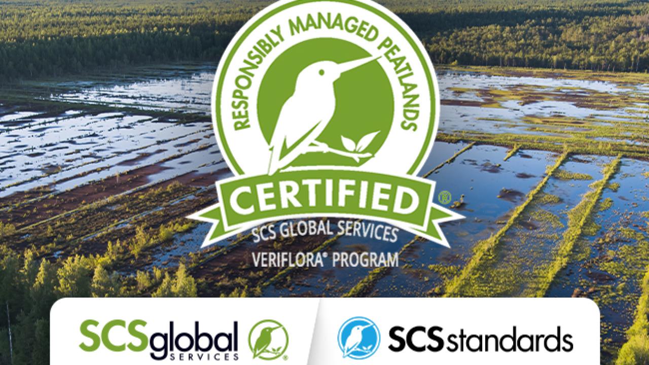 SCS Standards Releases V2.0 of SCS-003 Certification Standard for Veriflora® Responsibly Managed Peatlands