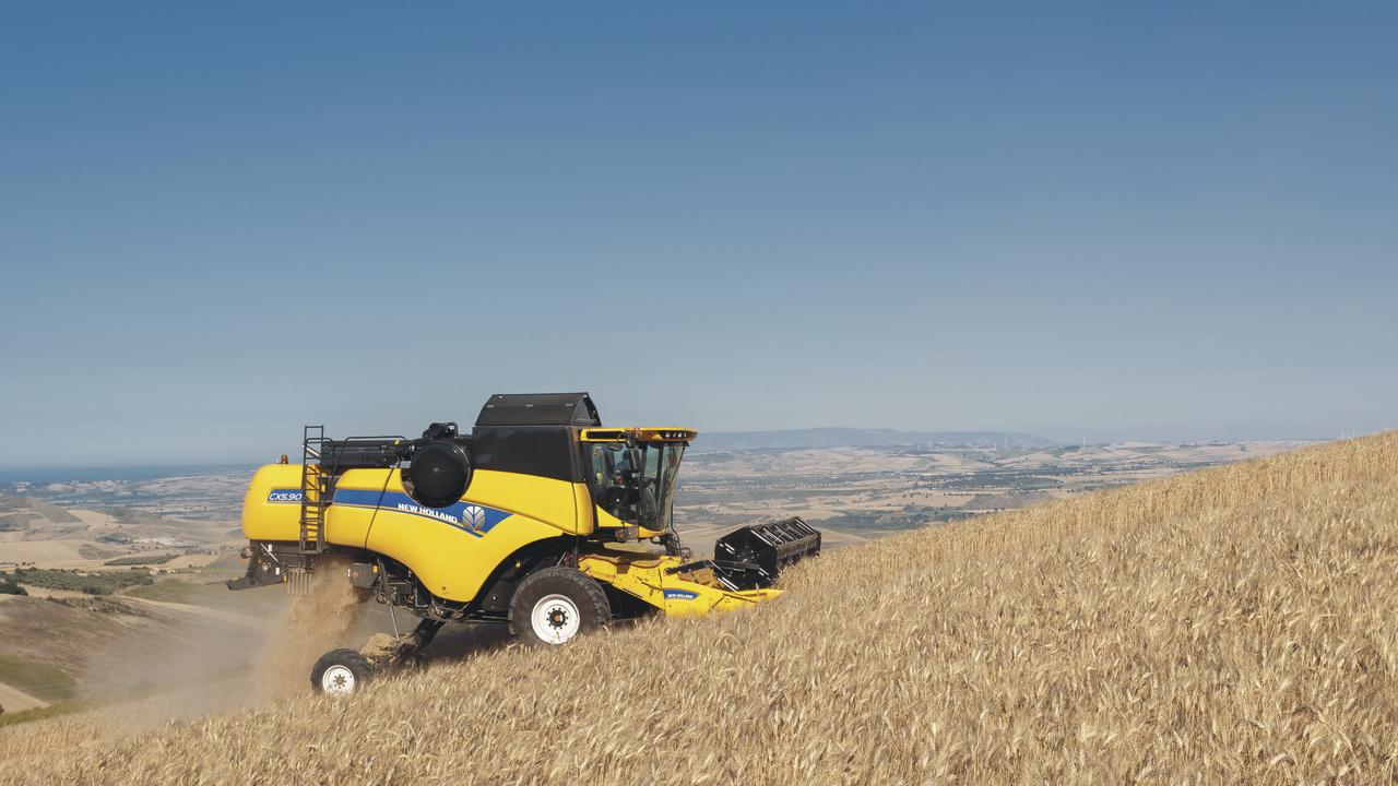 tractor in field