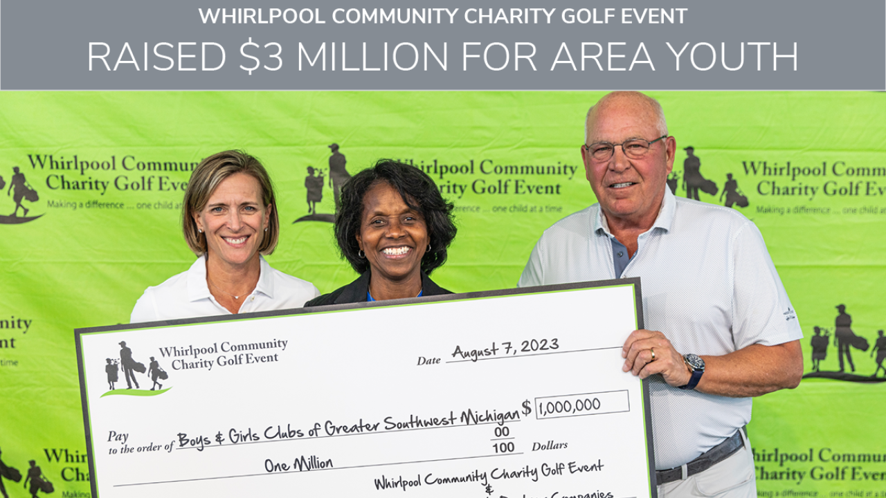 "Whirlpool community charity golf event. Raised $3 million for area youth"