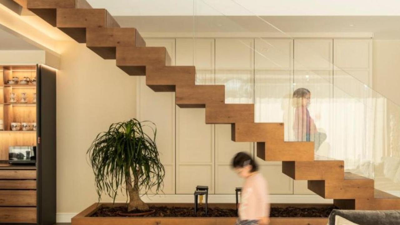 Staircase in a modern home