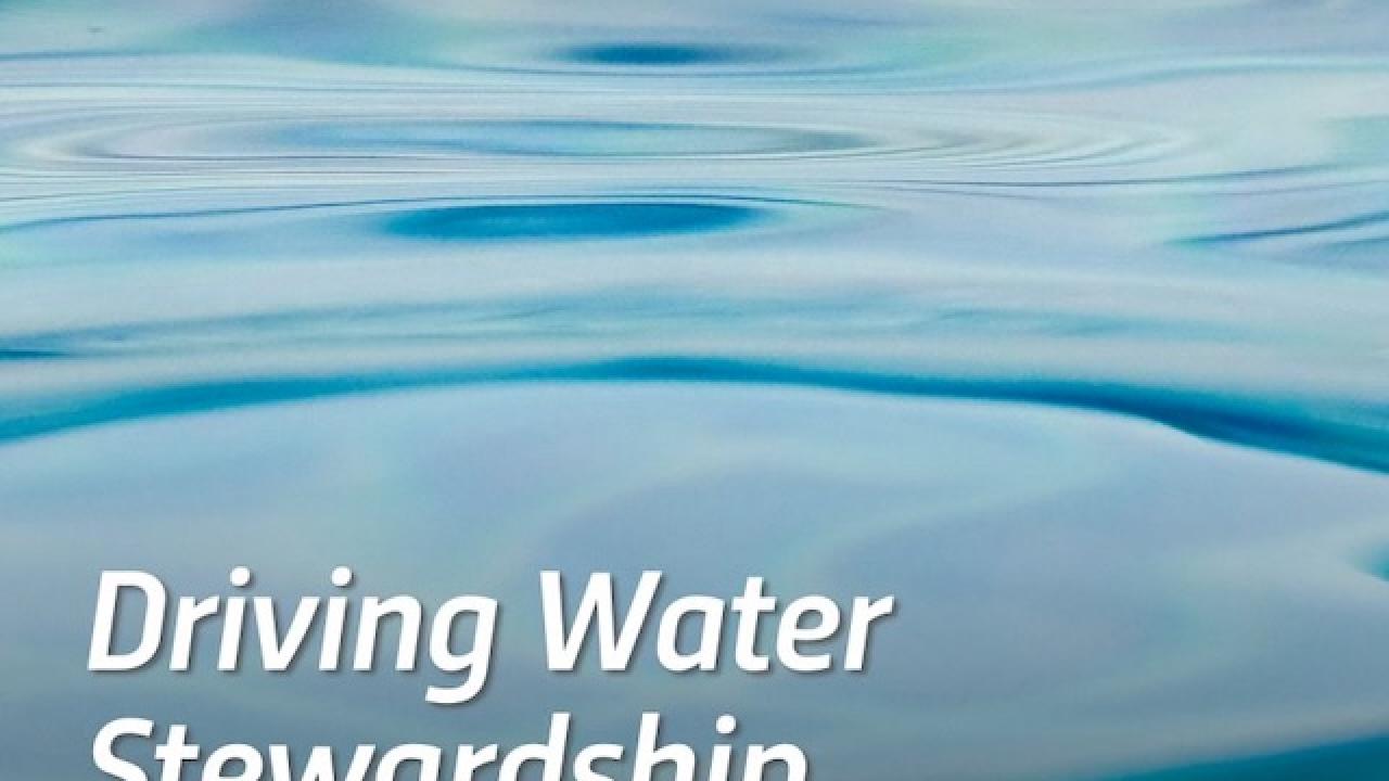 Griffith Foods: Driving Water Stewardship. We've achieved a 40% reduction in water use in water-stressed areas.