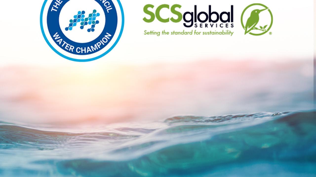SCS Global Services and The Water Council logos