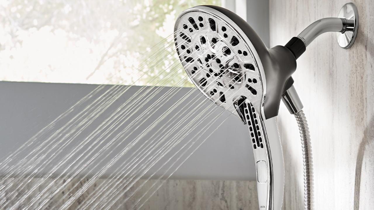 WaterSense and The Home Depot: Shower head shown.