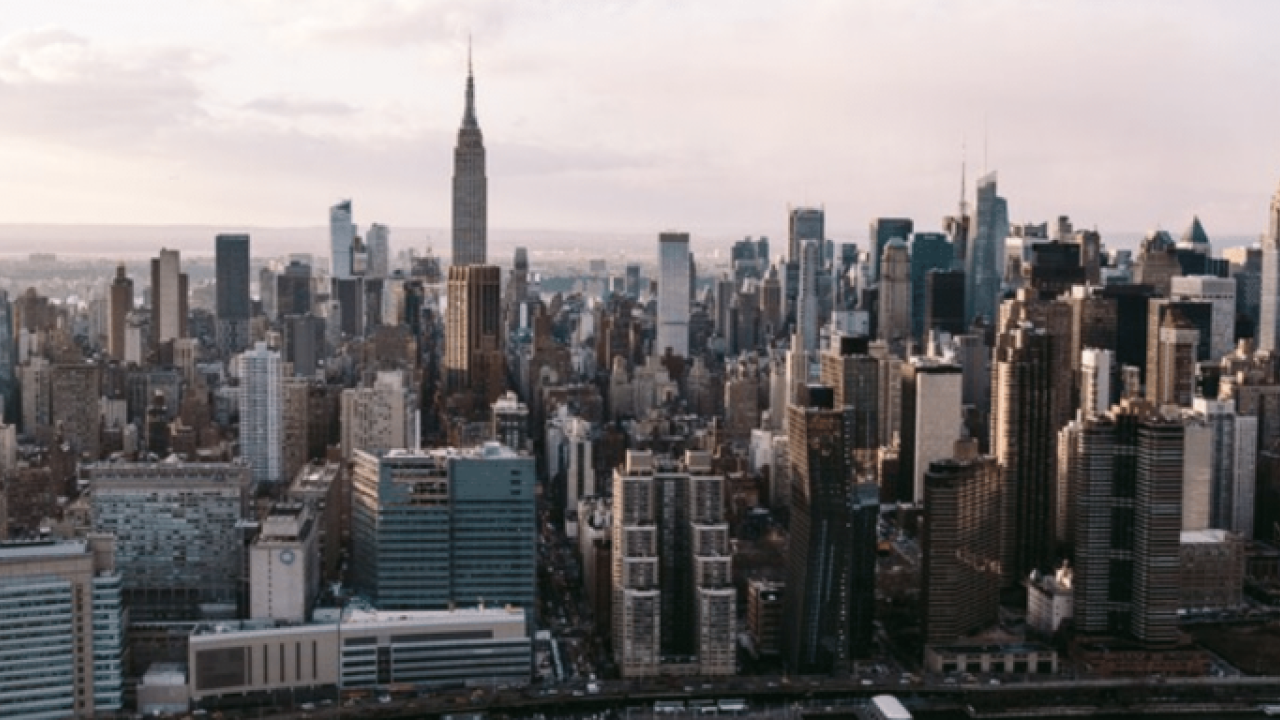 a city skyline