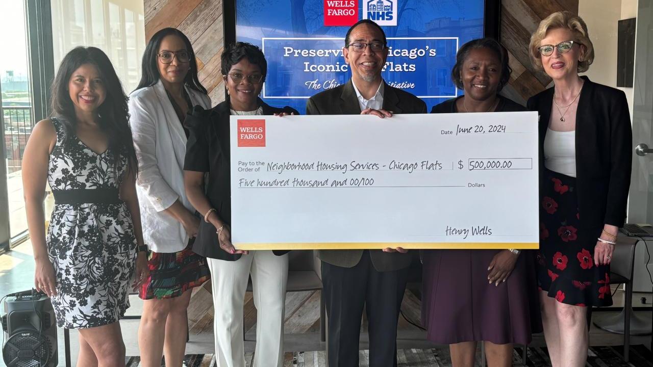 Wells Fargo awards $500,000 grant to Neighborhood Housing Services of Chicago, Inc.