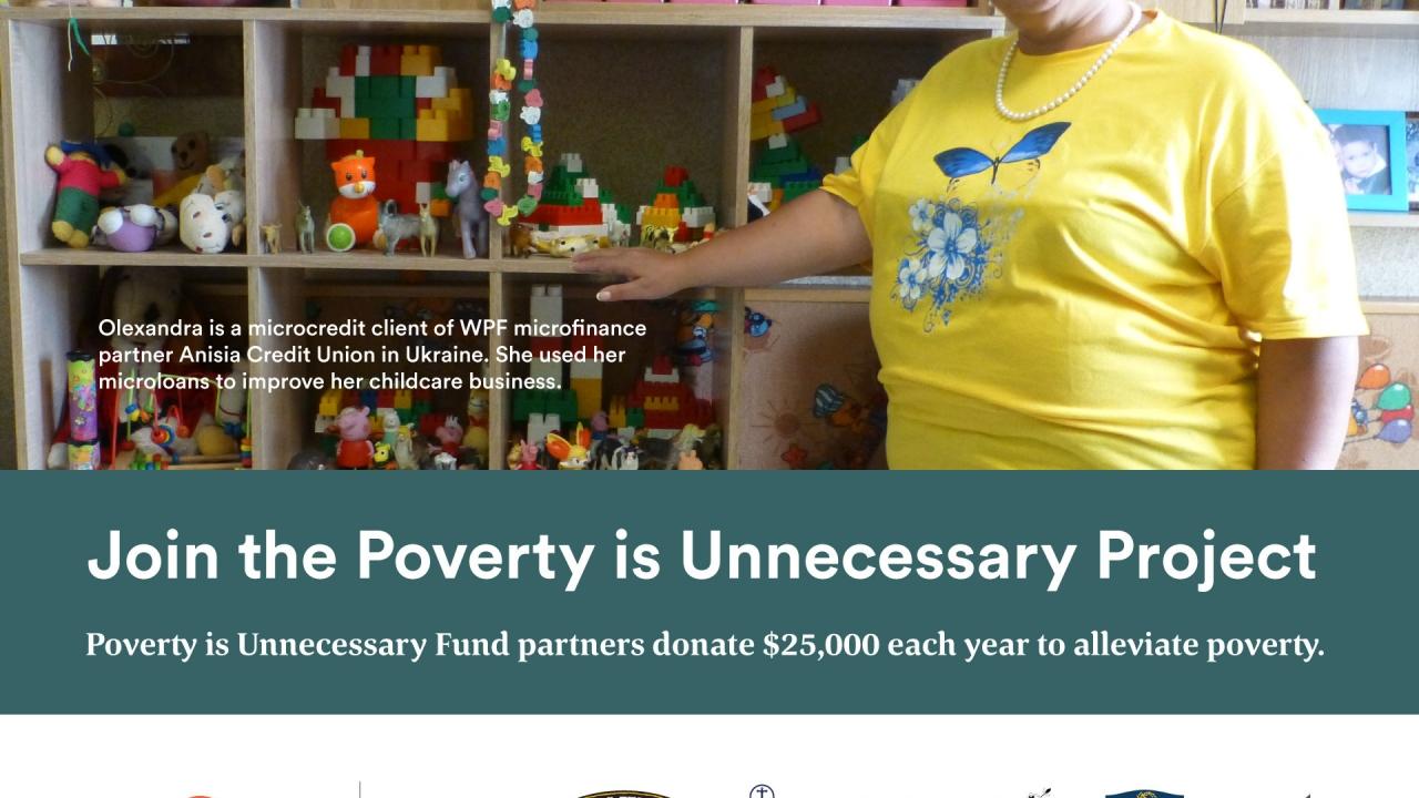 Whole Plane Foundation Poverty is Unnecessary Project logo