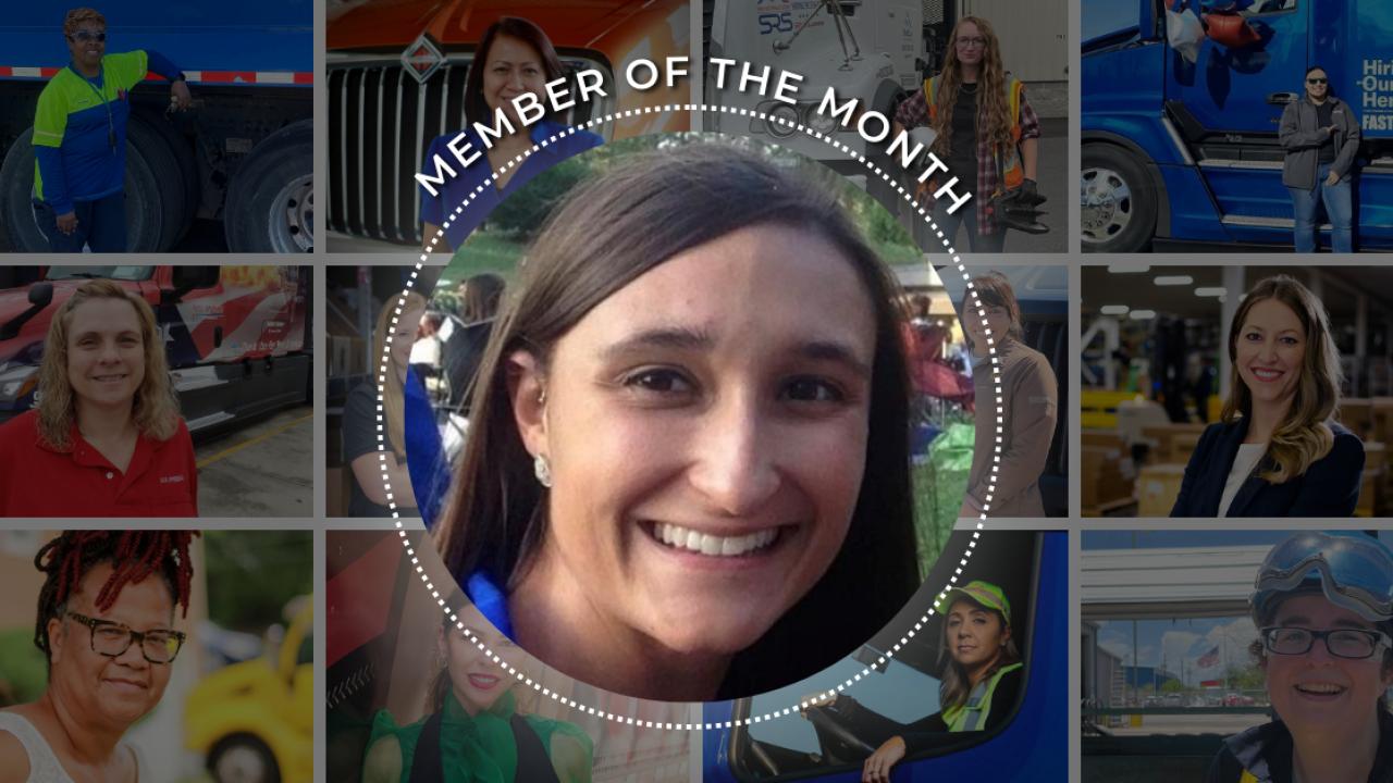 Kierra Meyer "Member of the Month" over a collage of others