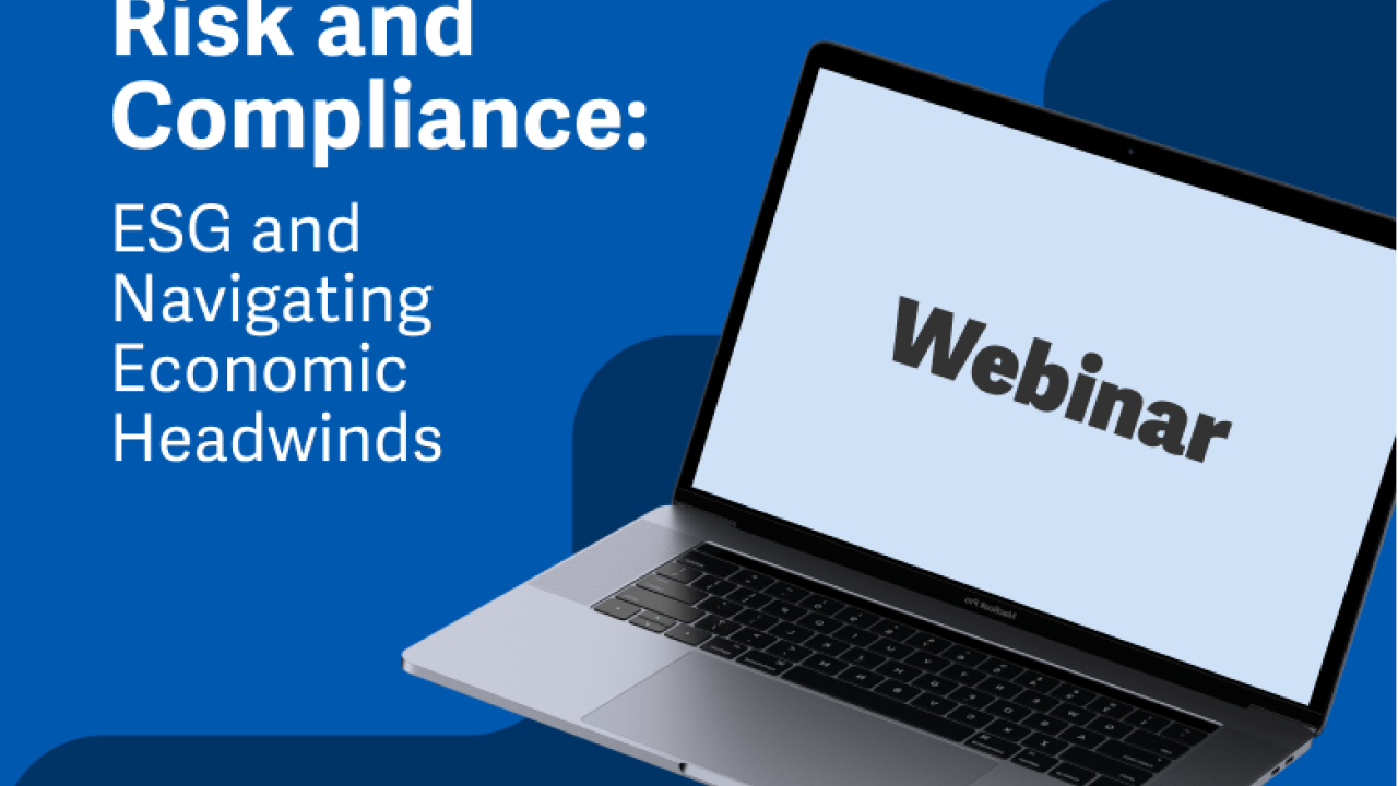 Workiva Webinar: Risk, Compliance, ESG