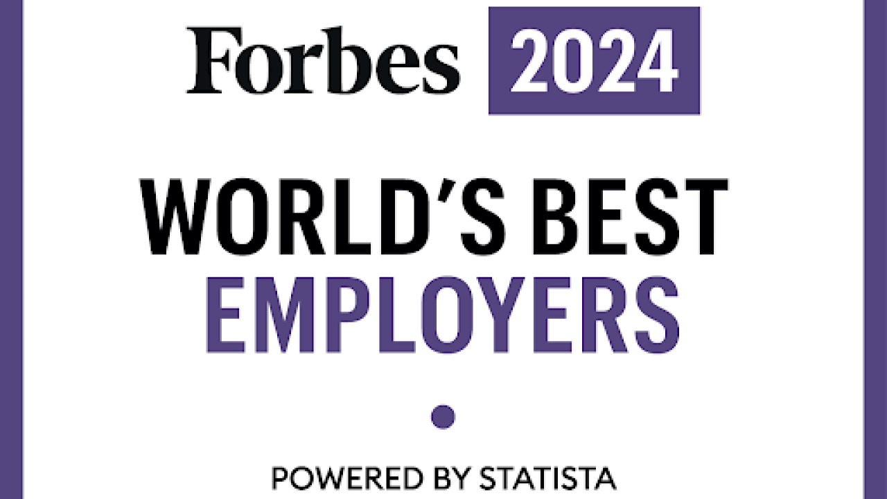 Forbes 2024 World’s Best Employers logo
