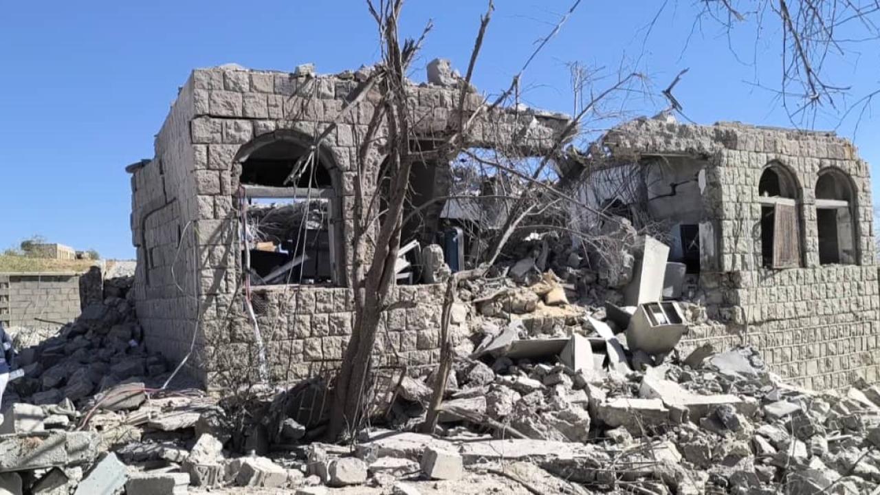  The demolished face of the Huqah health facility 