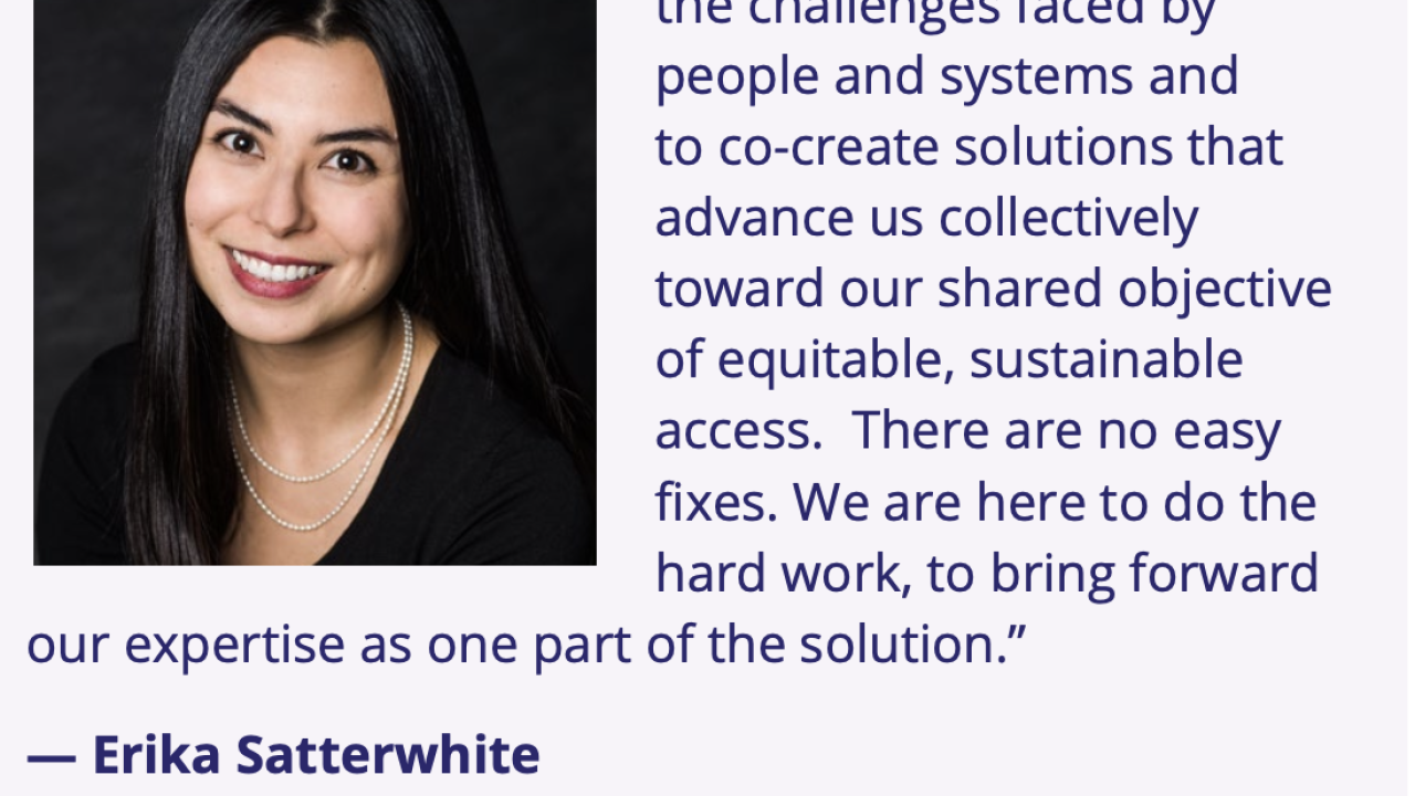 Quote and headshot of Erika Satterwhite, quote in article