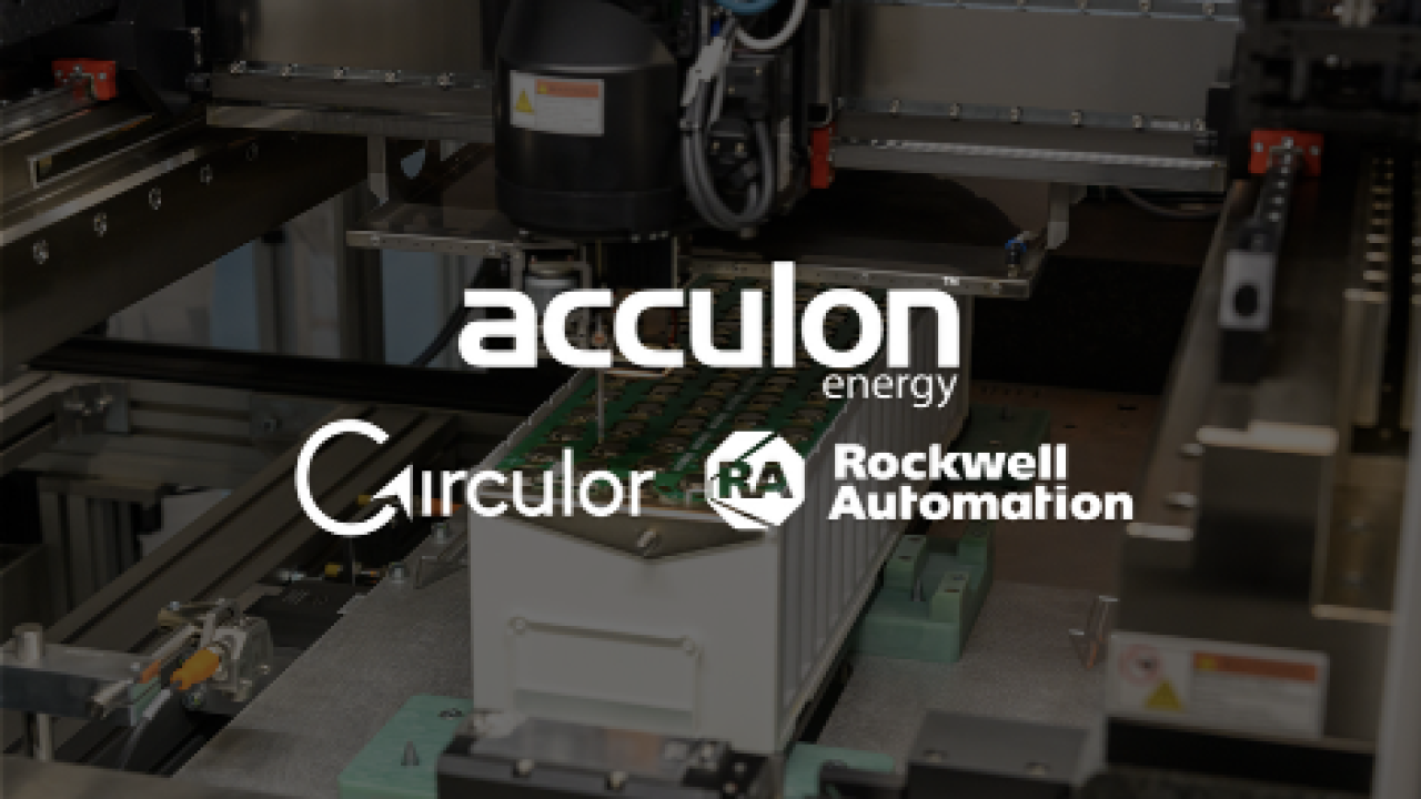 acculon energy + Circulor, Rockwell Automation