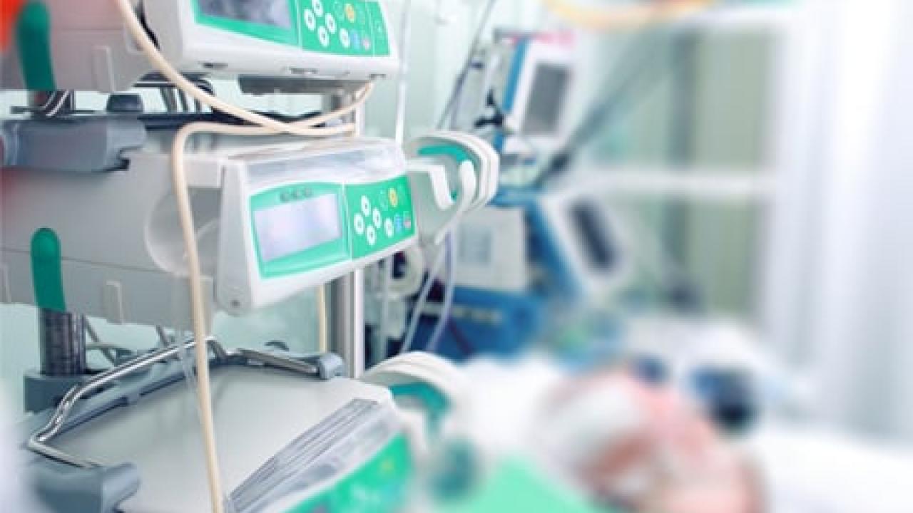 Close up of medical machinery.