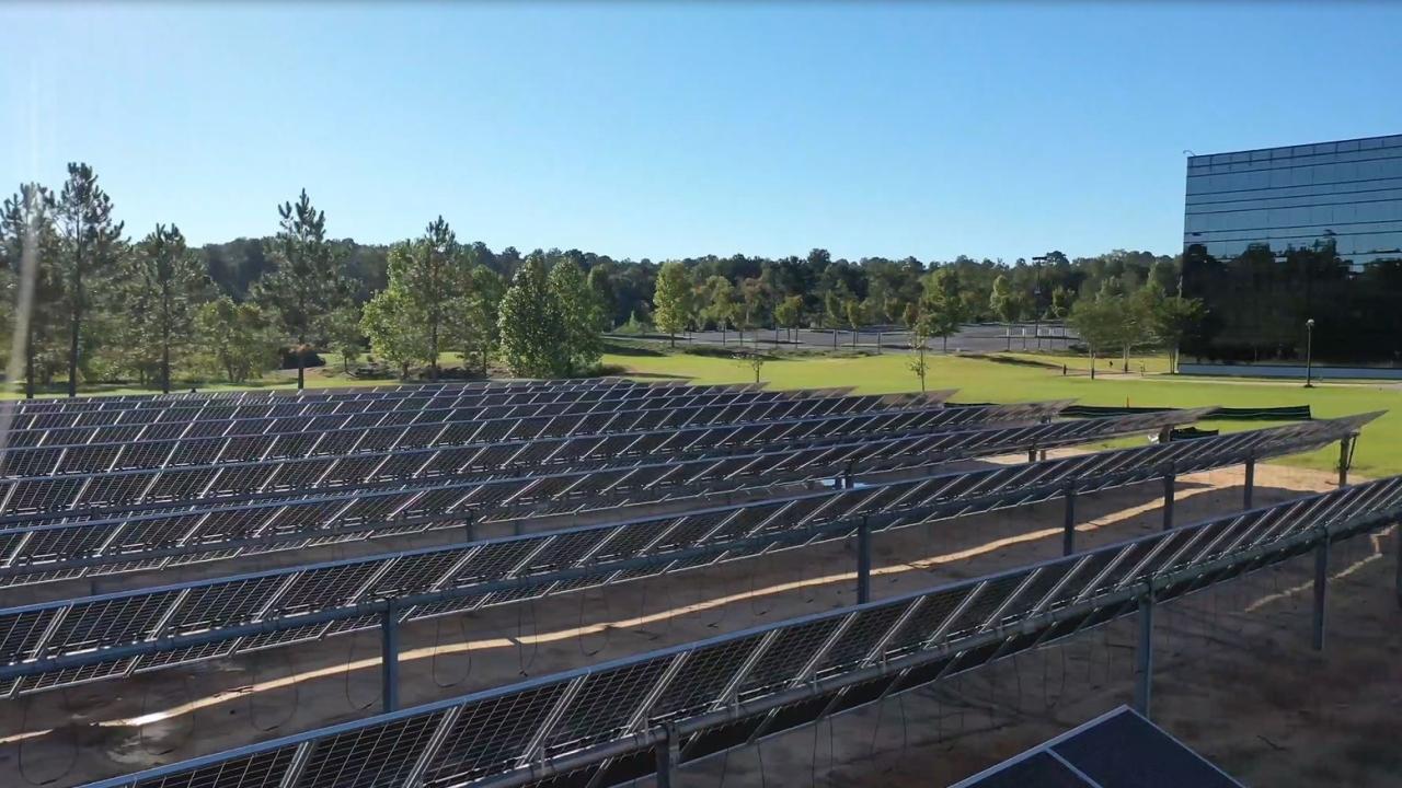 Photo of solar array.