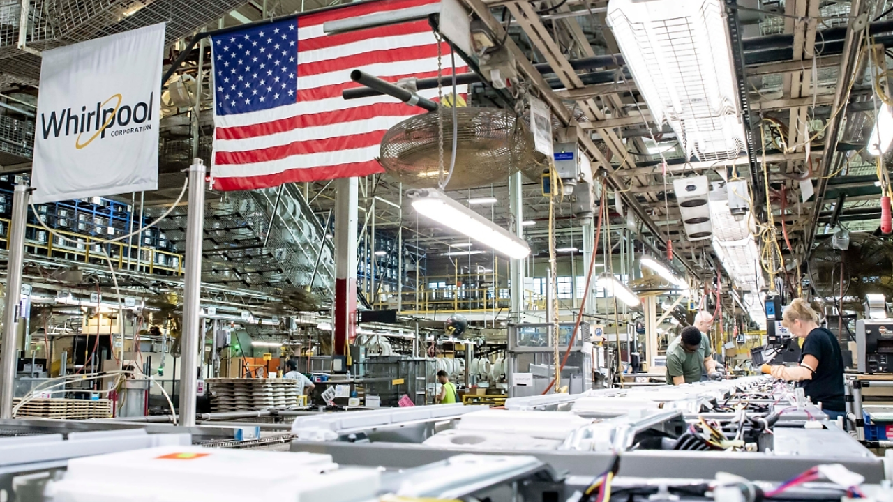 Inside a manufacturing plant