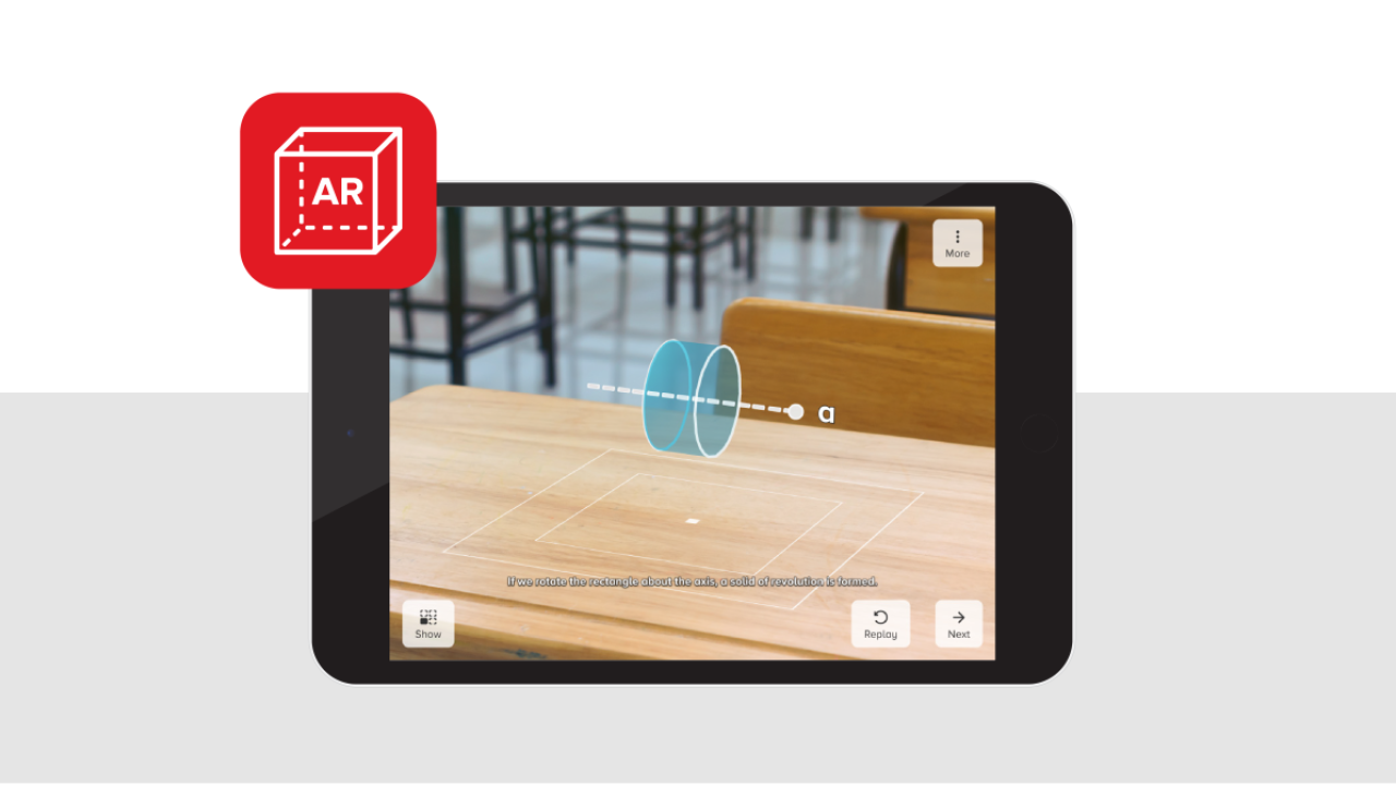 AR video on tablet