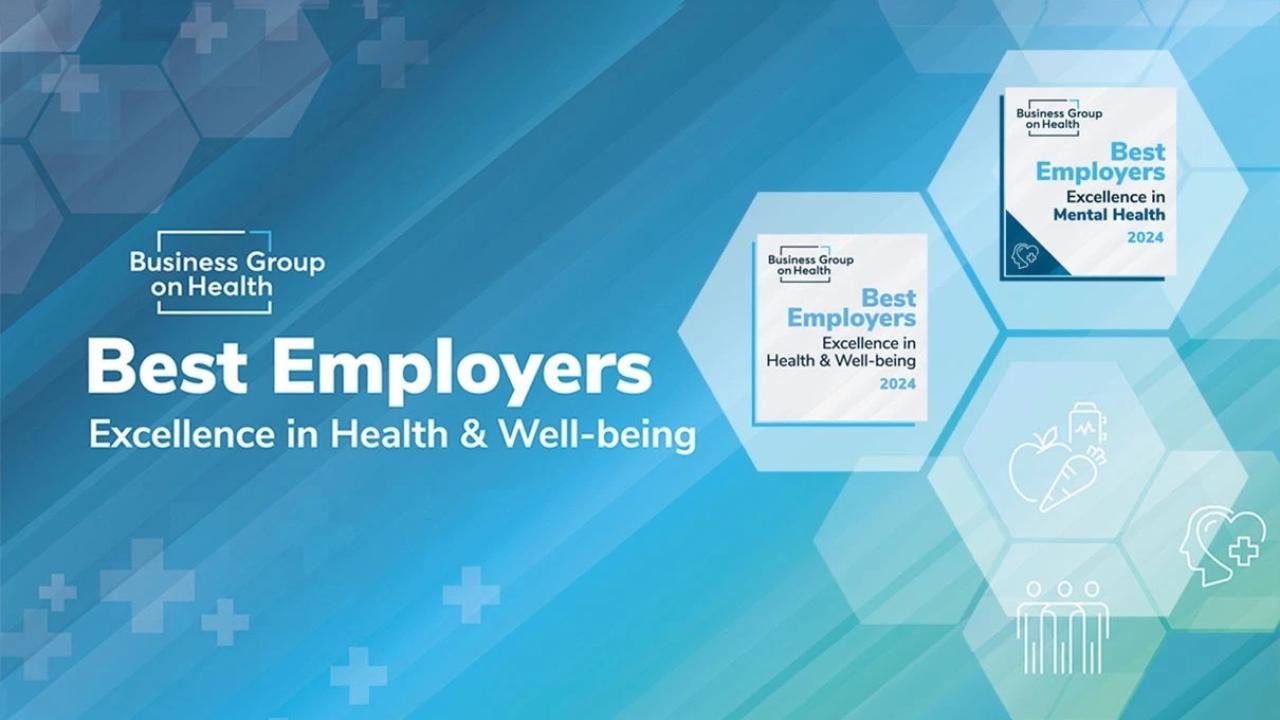 "Best Employers Excellence in Health & Well-being"