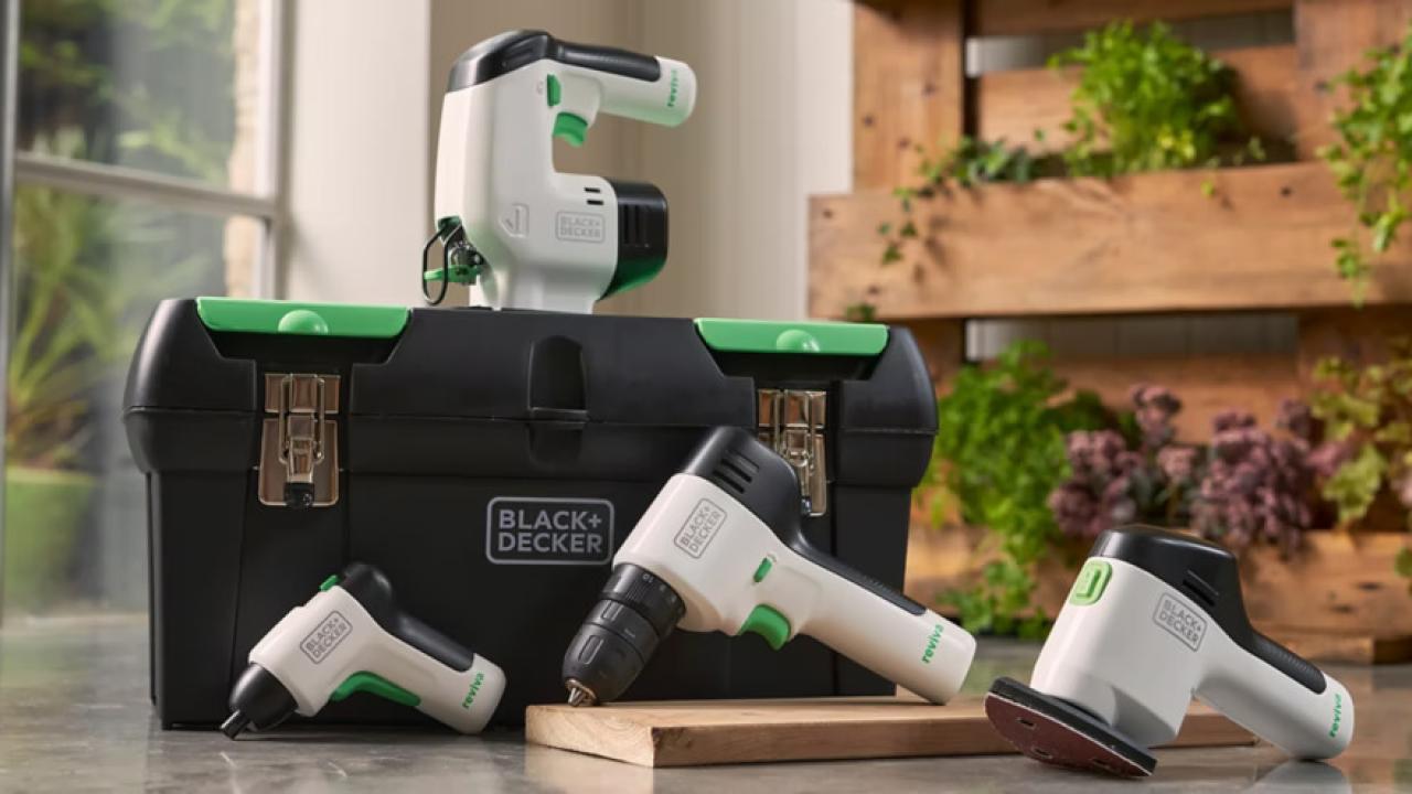 A display of black and decker hand tools.