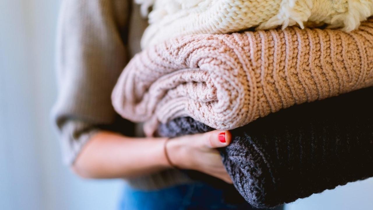 folded laundry