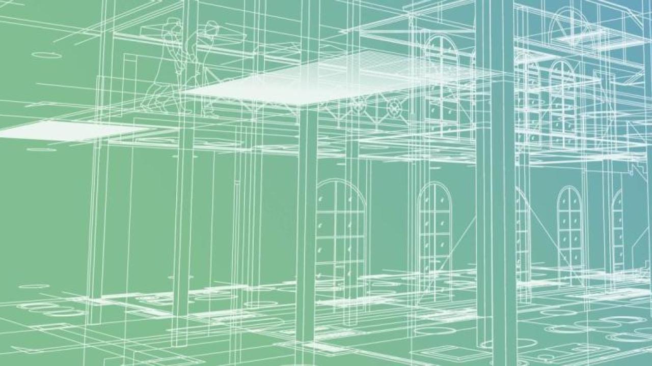 Digital Blueprint of a structure