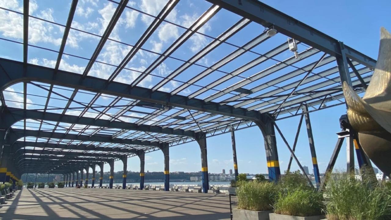wide view of pier 76 in New York