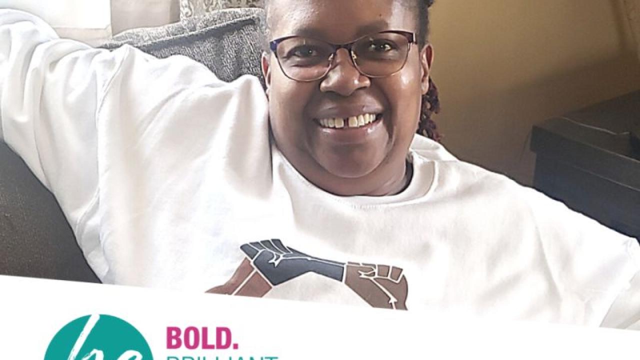 Monica Hall - North American Region, with the text: Be Bold. Brilliant. Belong. Whirlpool Corporation women's network