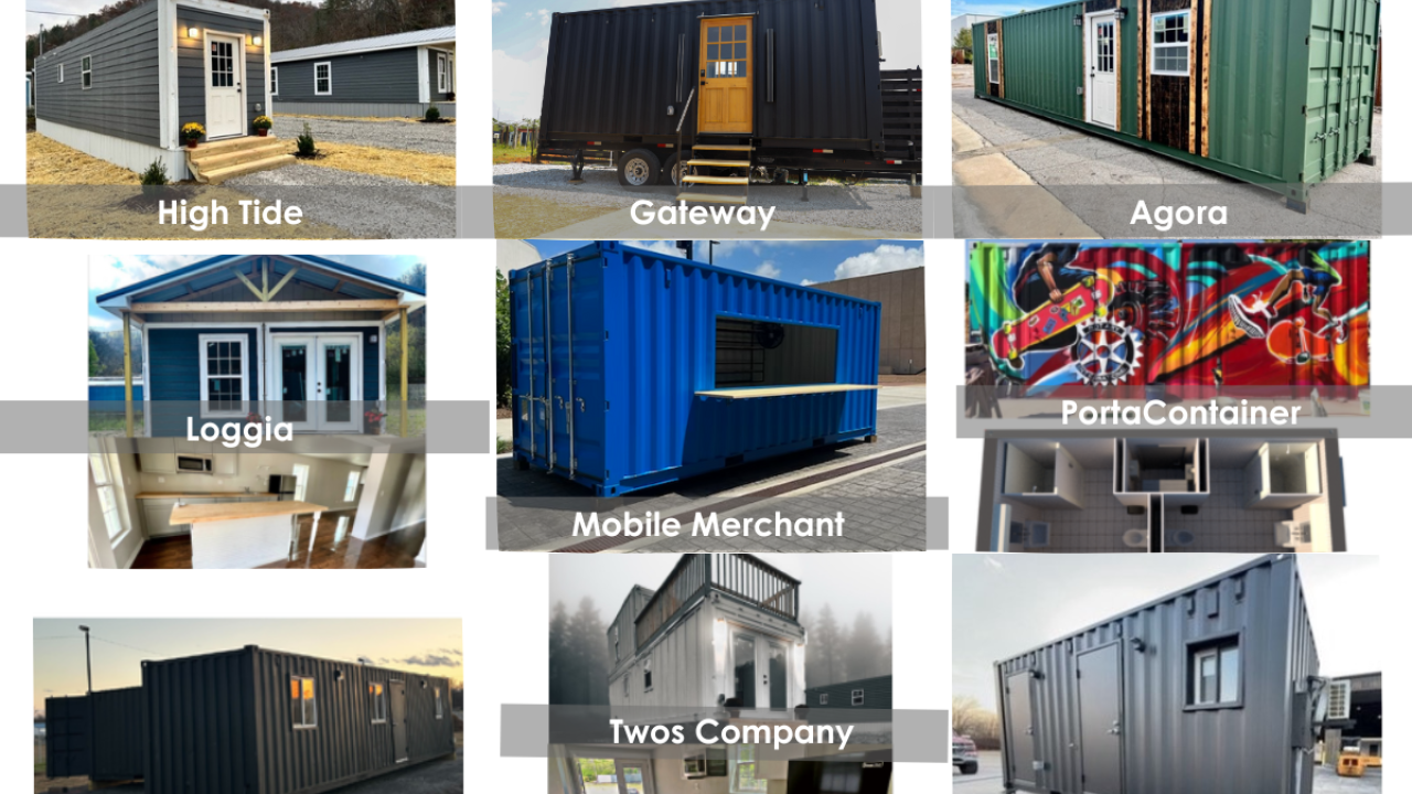 ekō Solutions up-cycled shipping container models