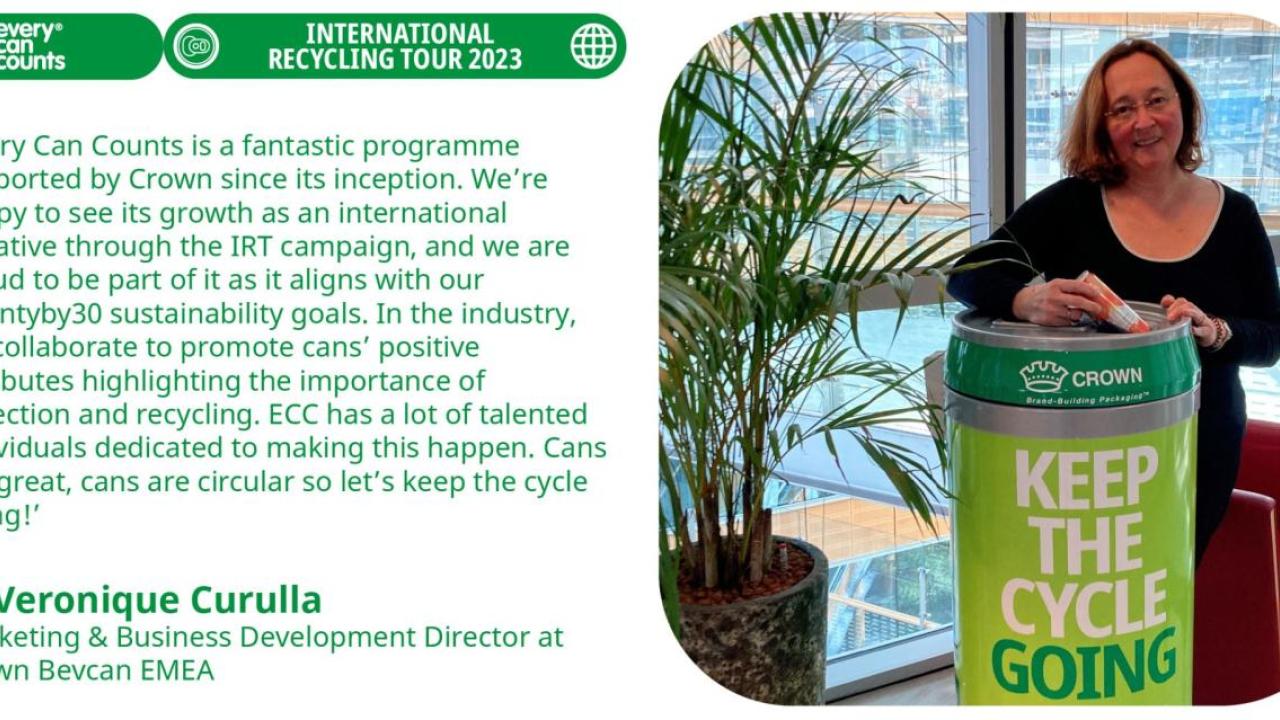 Veronique Curulla, board member of the Every Can Counts Executive Committee