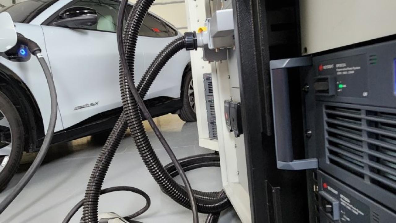 car plugged in