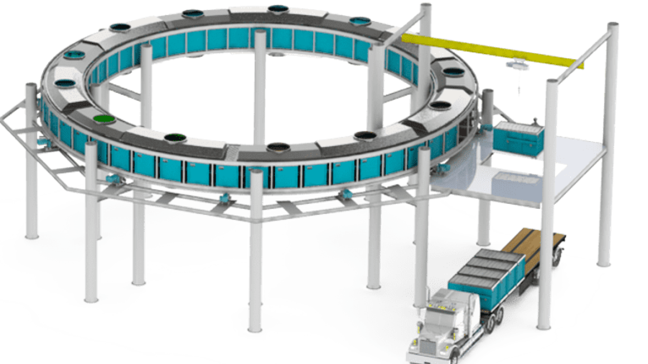 Computer rendering of carbon capture system