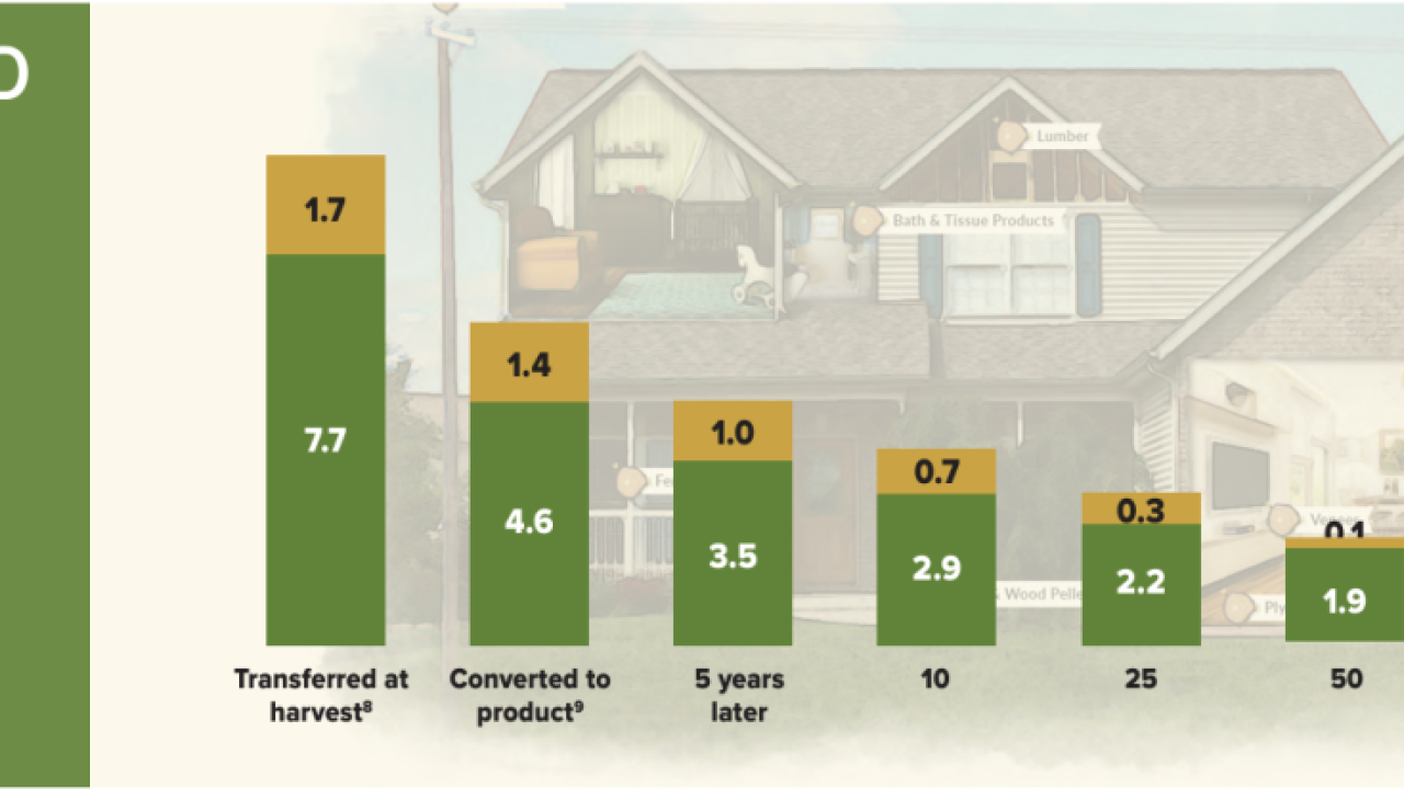 Carbon Stored in Wood Products in Use
