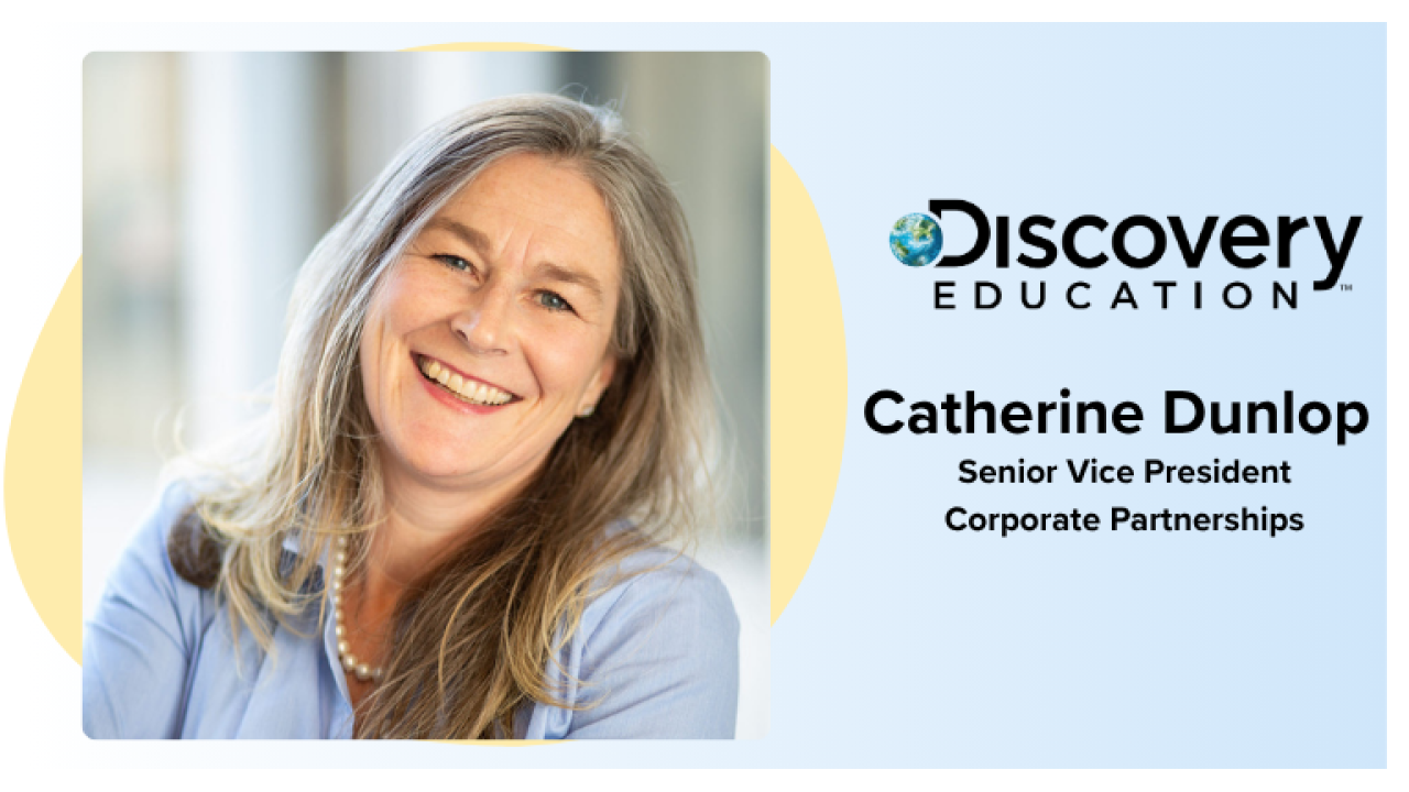 "Catherine Dunlop, Senior Vice President, Corporate Partnerships" with headshot