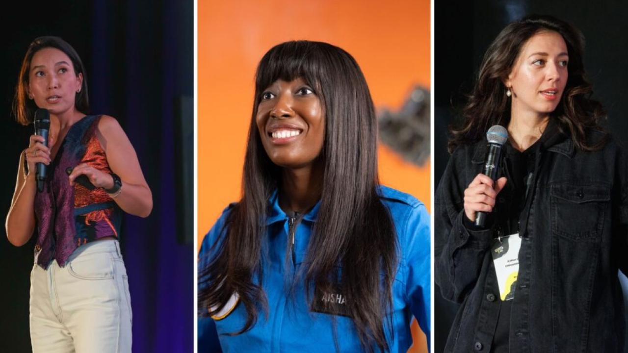 collage of three women in STEM