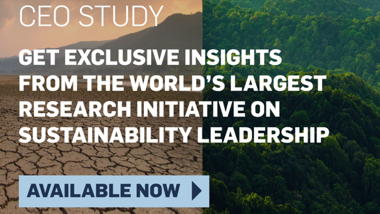 CEO STUDY: Get exclusive insights from the world's largest research initiative on sustainability leadership