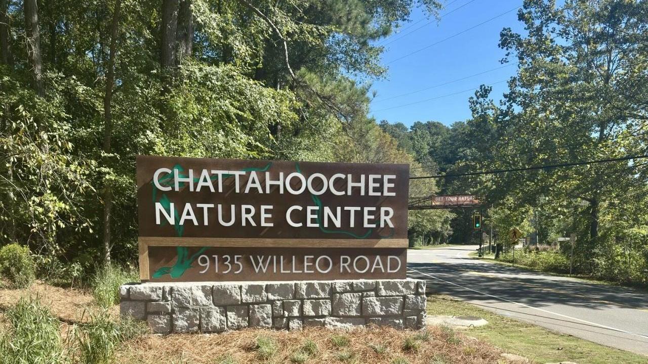 Chattahoochee Nature Center sign