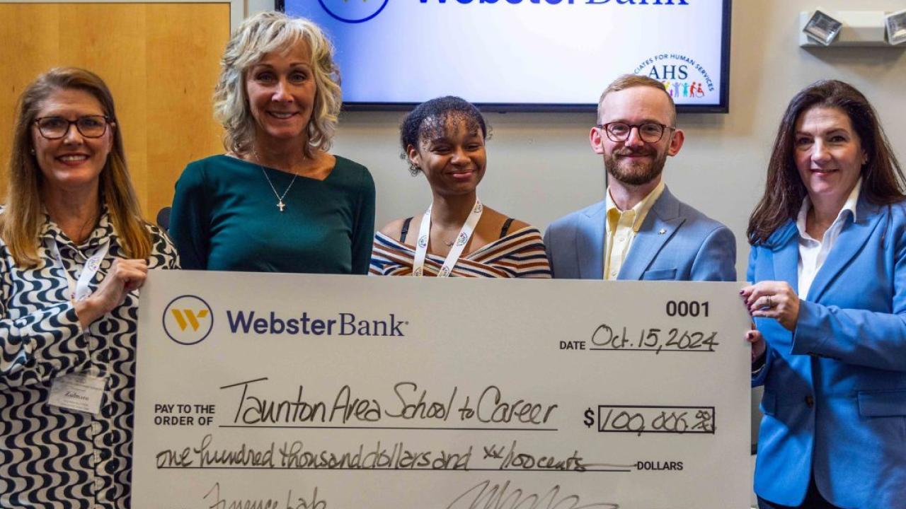 oversized check presentation