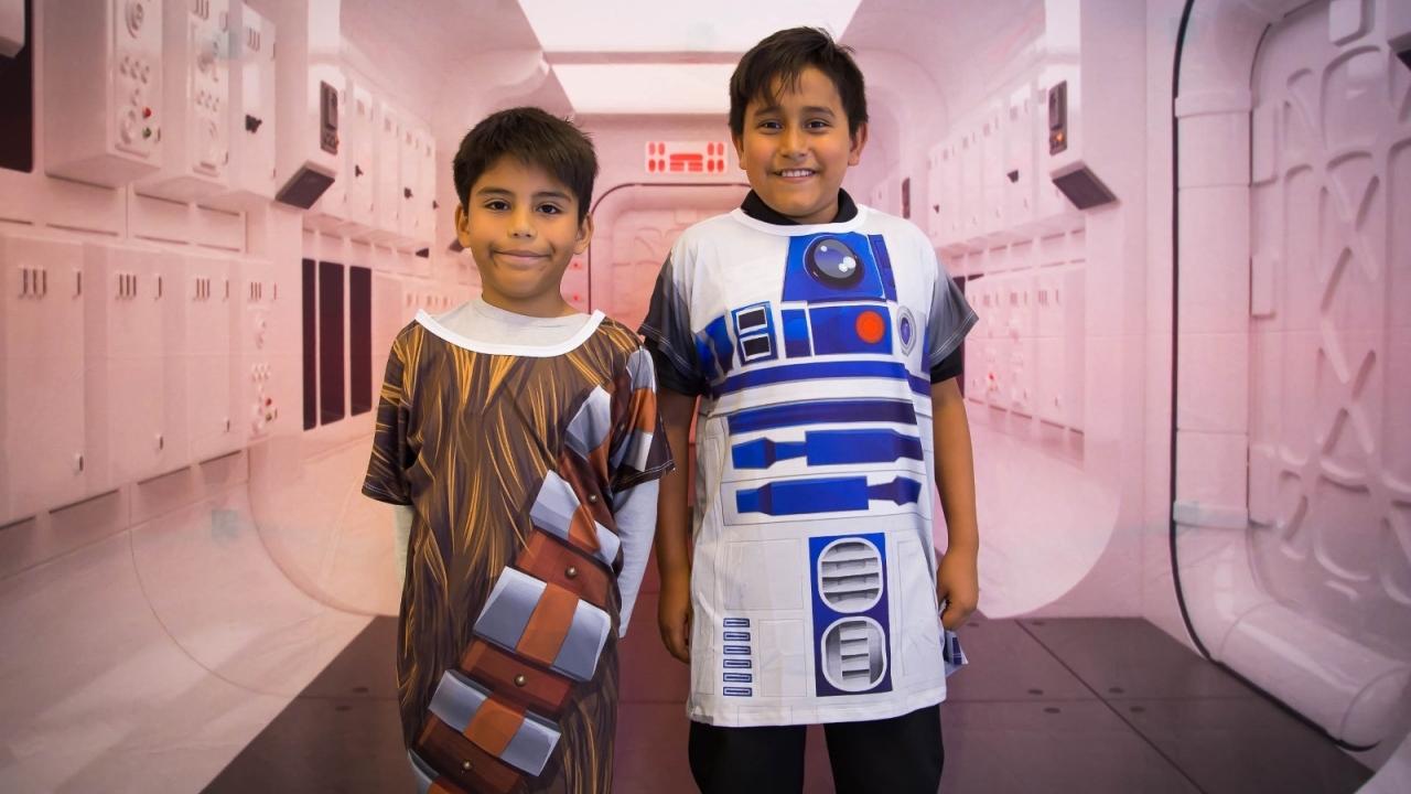 two children