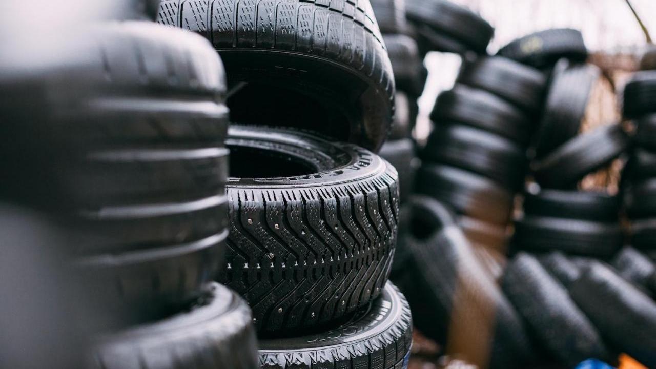 stacks of tires